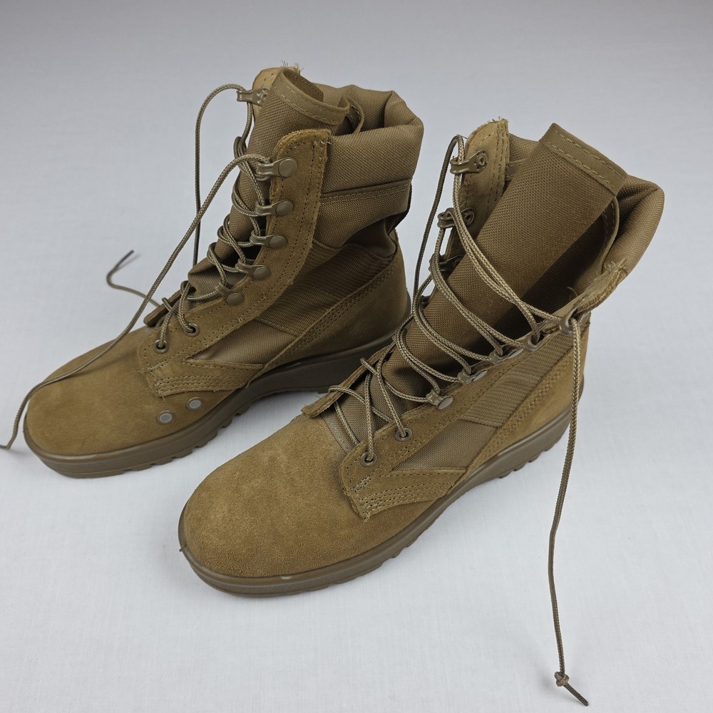 Belleville 798 Hot Weather Army Combat Boot Mens 7 R Coyote Brown Suede Nylon
